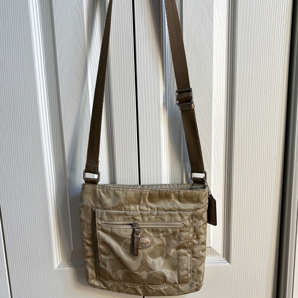 Coach Beige Messenger Bag